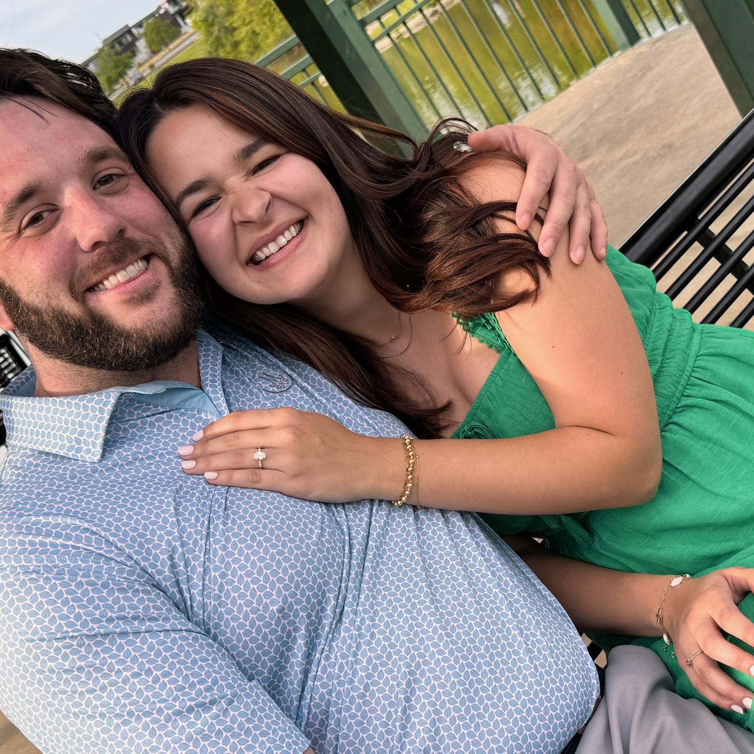 SHE SAID YES! Just a few minutes after Teddy proposed to Amanda.