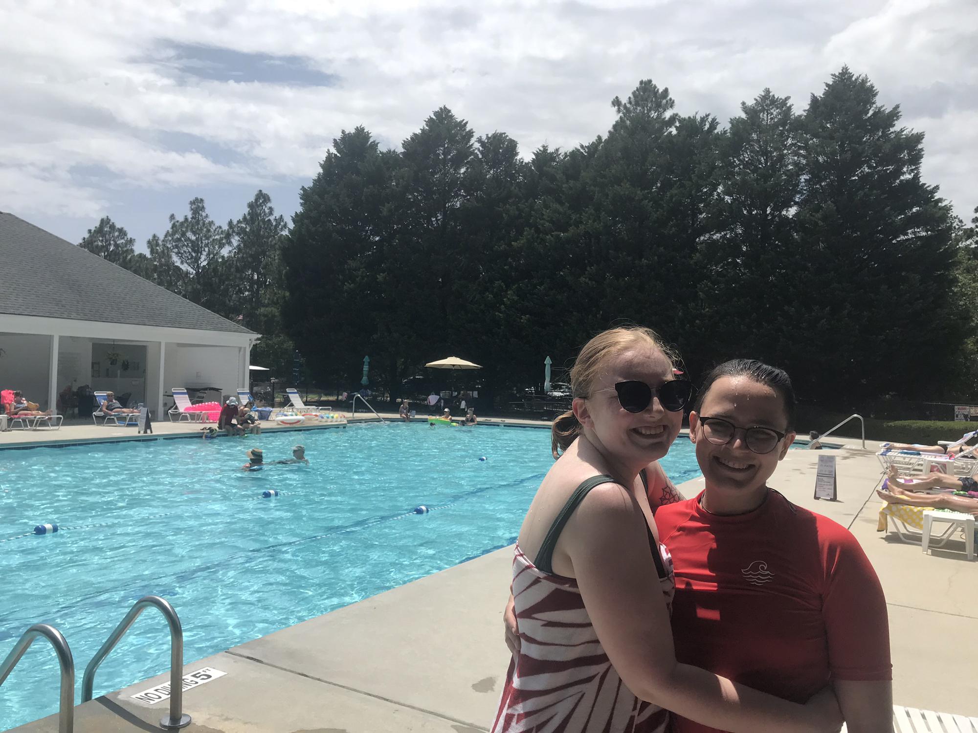 Swimming in Pinewild this past summer, 2020