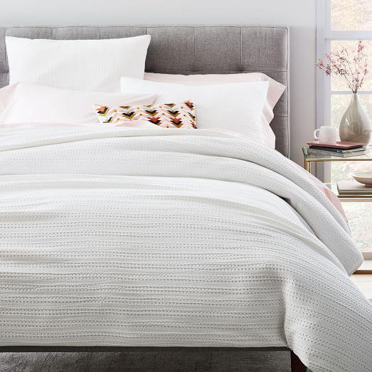 Organic Textured Waffle Duvet Cover in King/Cali King