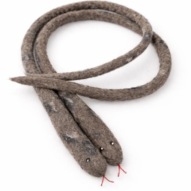 Felt Snake Cat Toy: New Zealand Wool, Hunting Instincts
