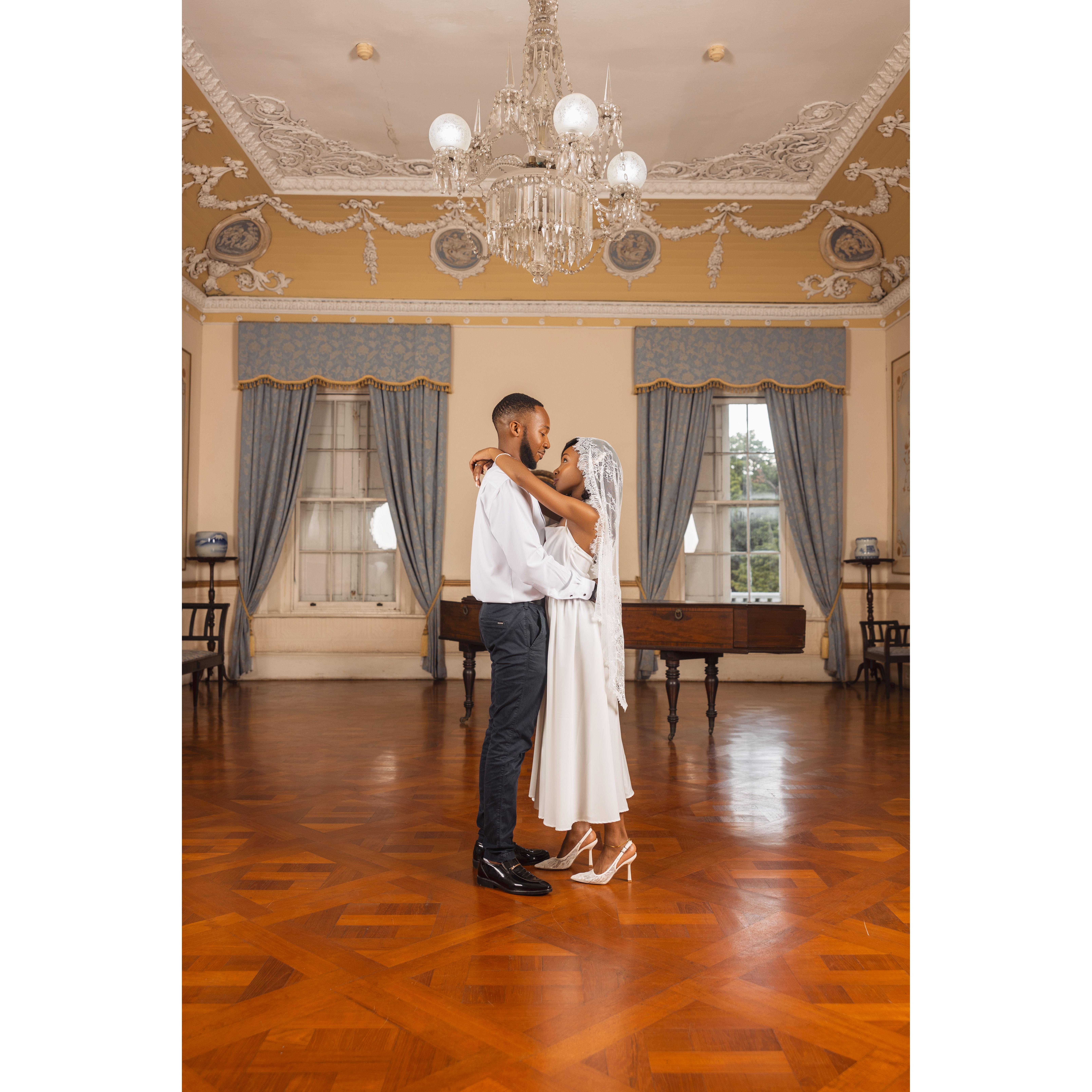 A dance under the crystal chandelier