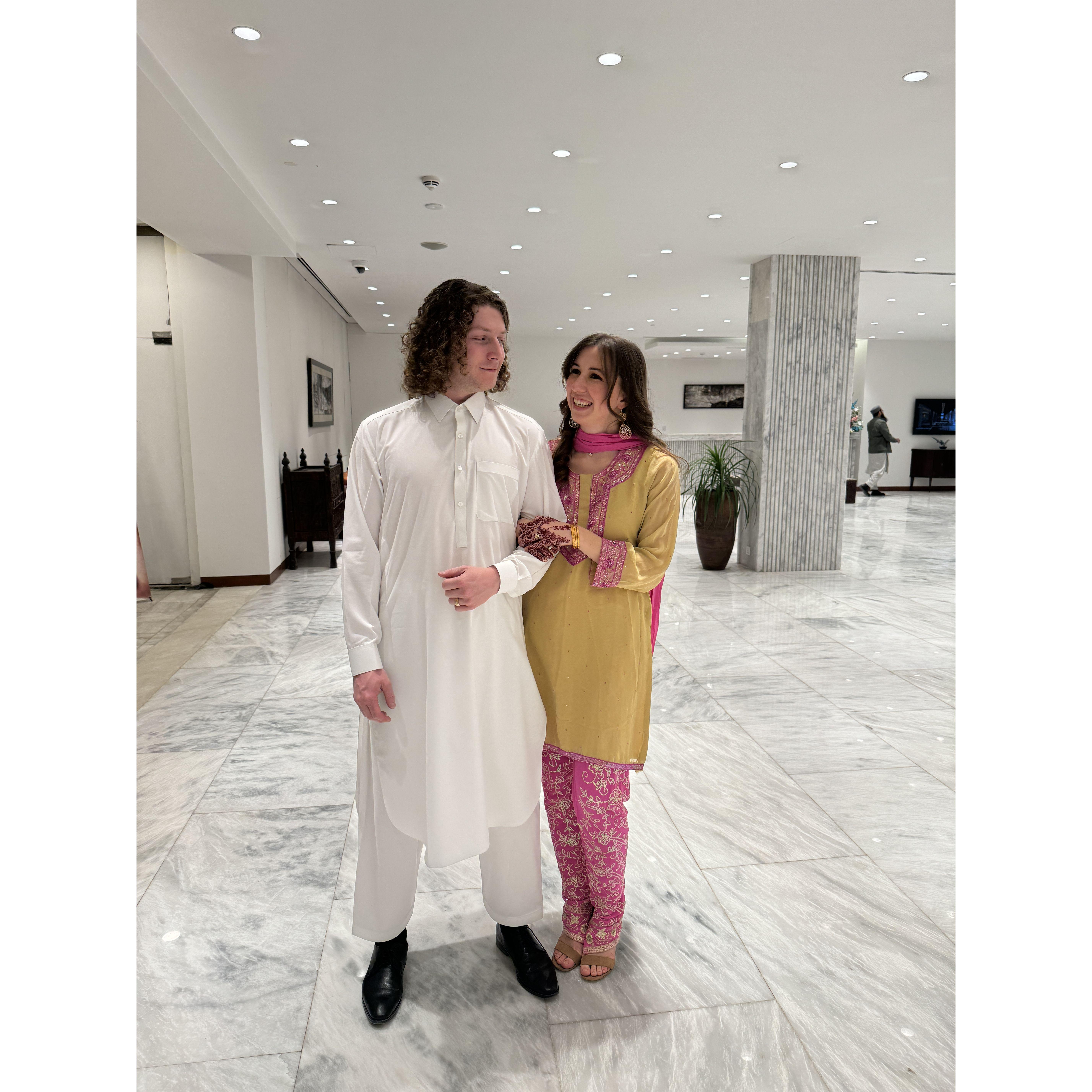 In Pakistan celebrating Ali and Fatima's wedding