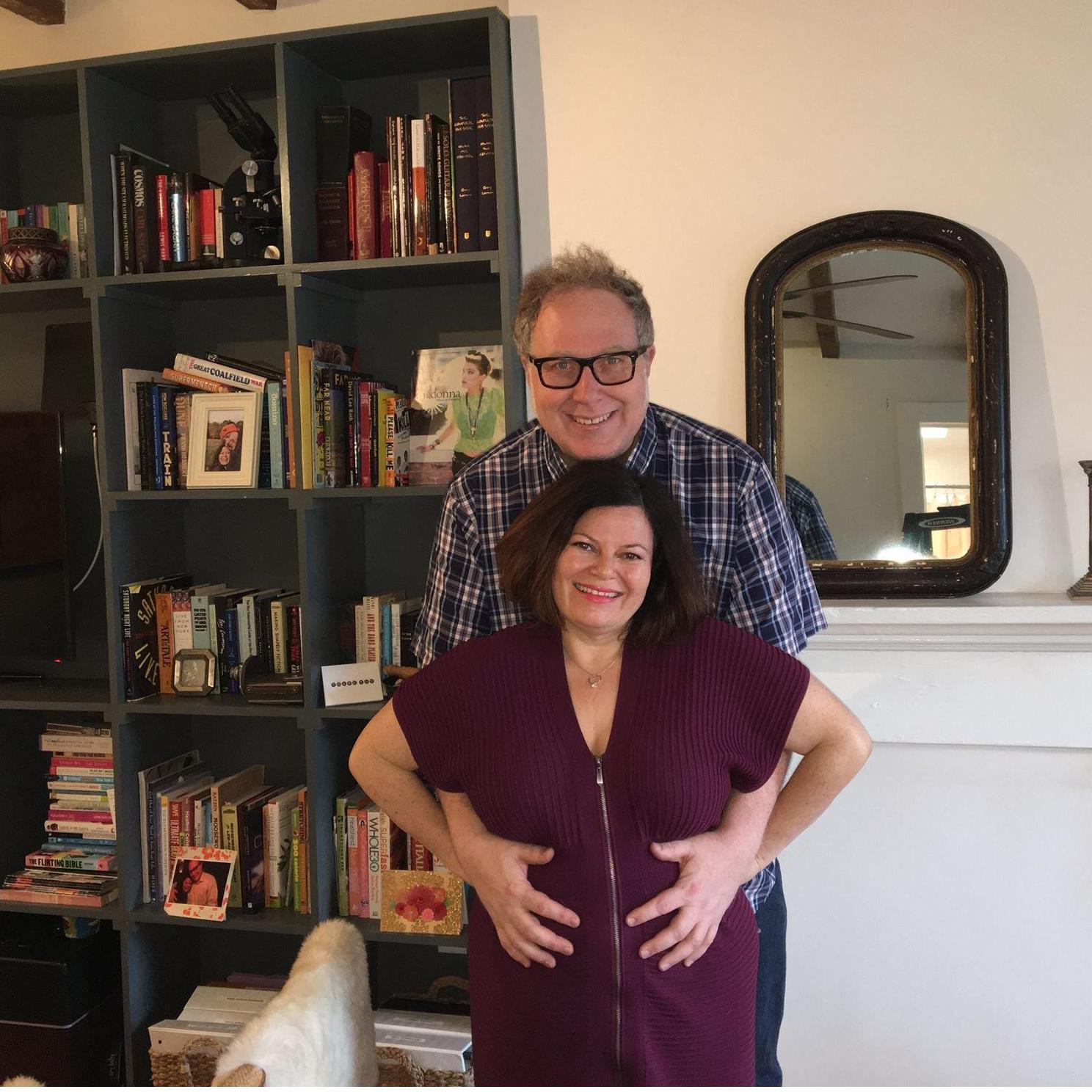 Not to be cliche, but, three months later..."we're pregnant!" A joyful moment for us.