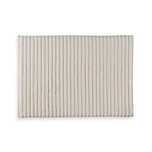 Turkish Ribbed Bath Mat in Sand