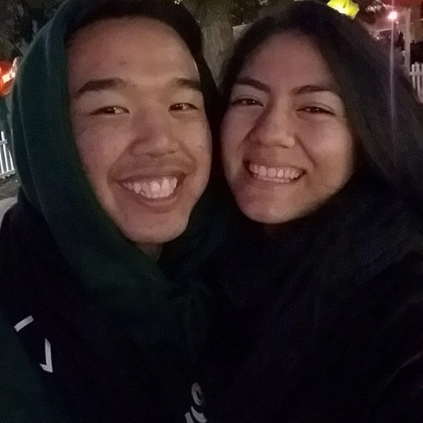 Bride's first time at Riverside's Festival of Lights