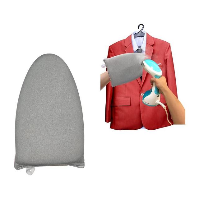 Garment Steamer Ironing Glove with Finger Loop, Heat Resistant Waterproof Ironing Mitt for Heat Resistan Handheld Steamer, Garment Steamer Accessories for Clothes (Grey)