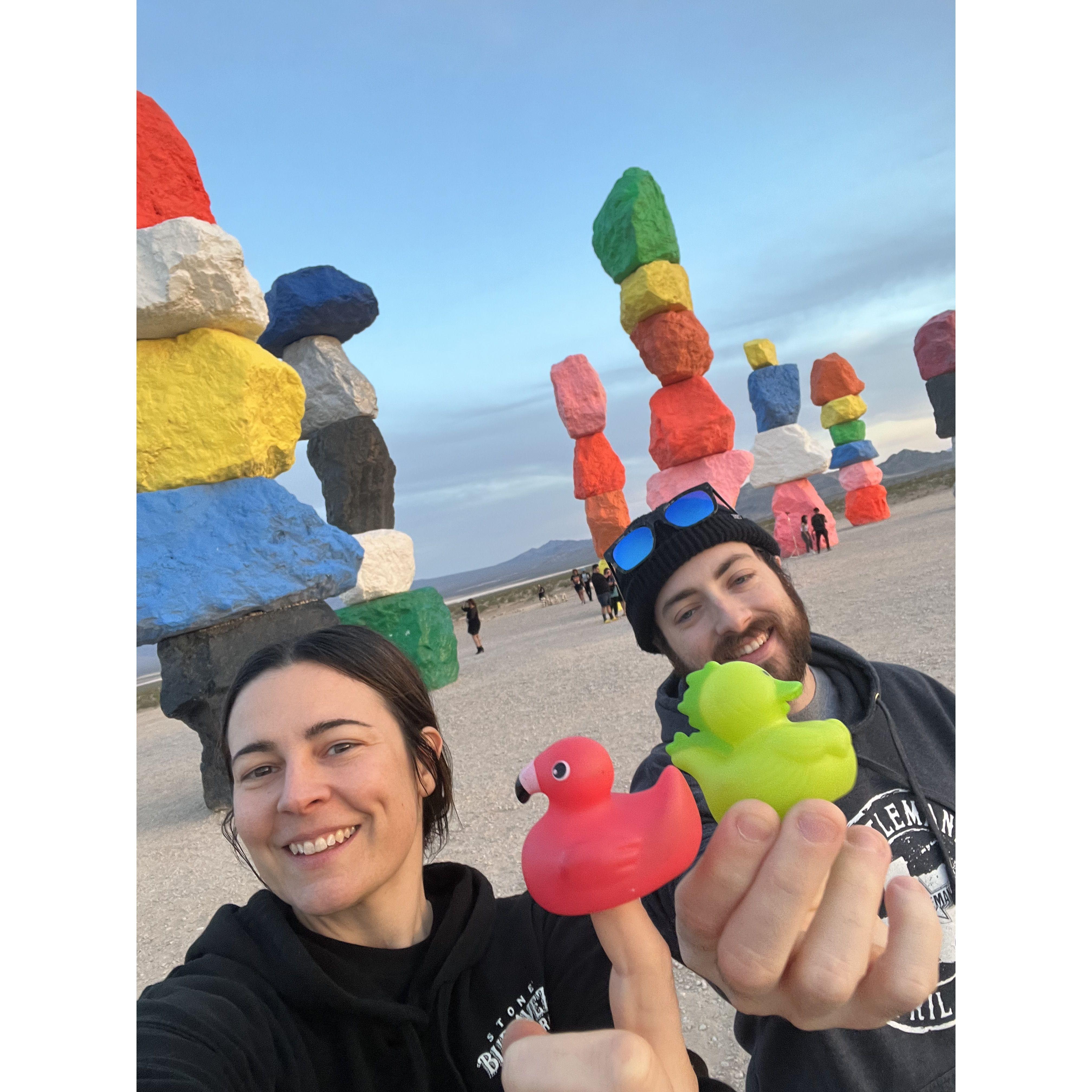 "seven magic mountains" just outside vegas