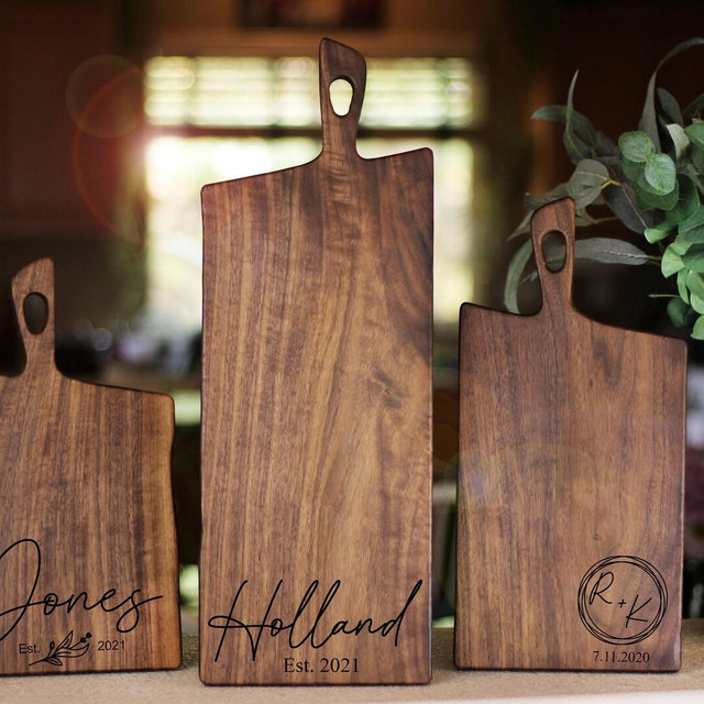 Personalized Extra Large Charcuterie Board, Rustic Charcuterie Board with Handle, Wooden Custom Wedding Gift, Anniversary, Farmhouse Decor