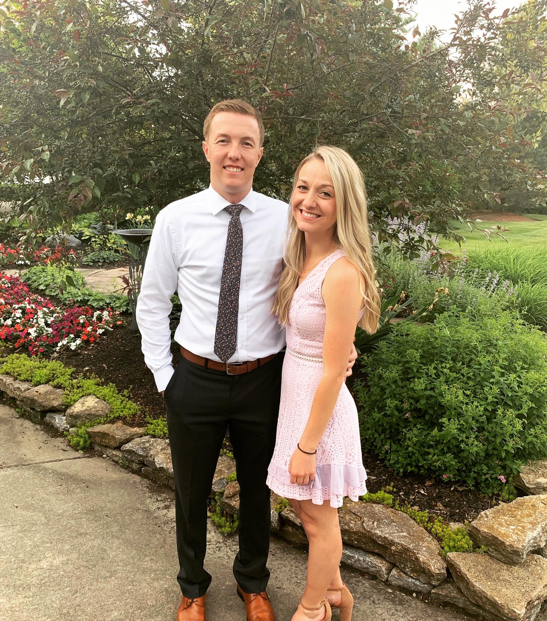 Our first wedding together