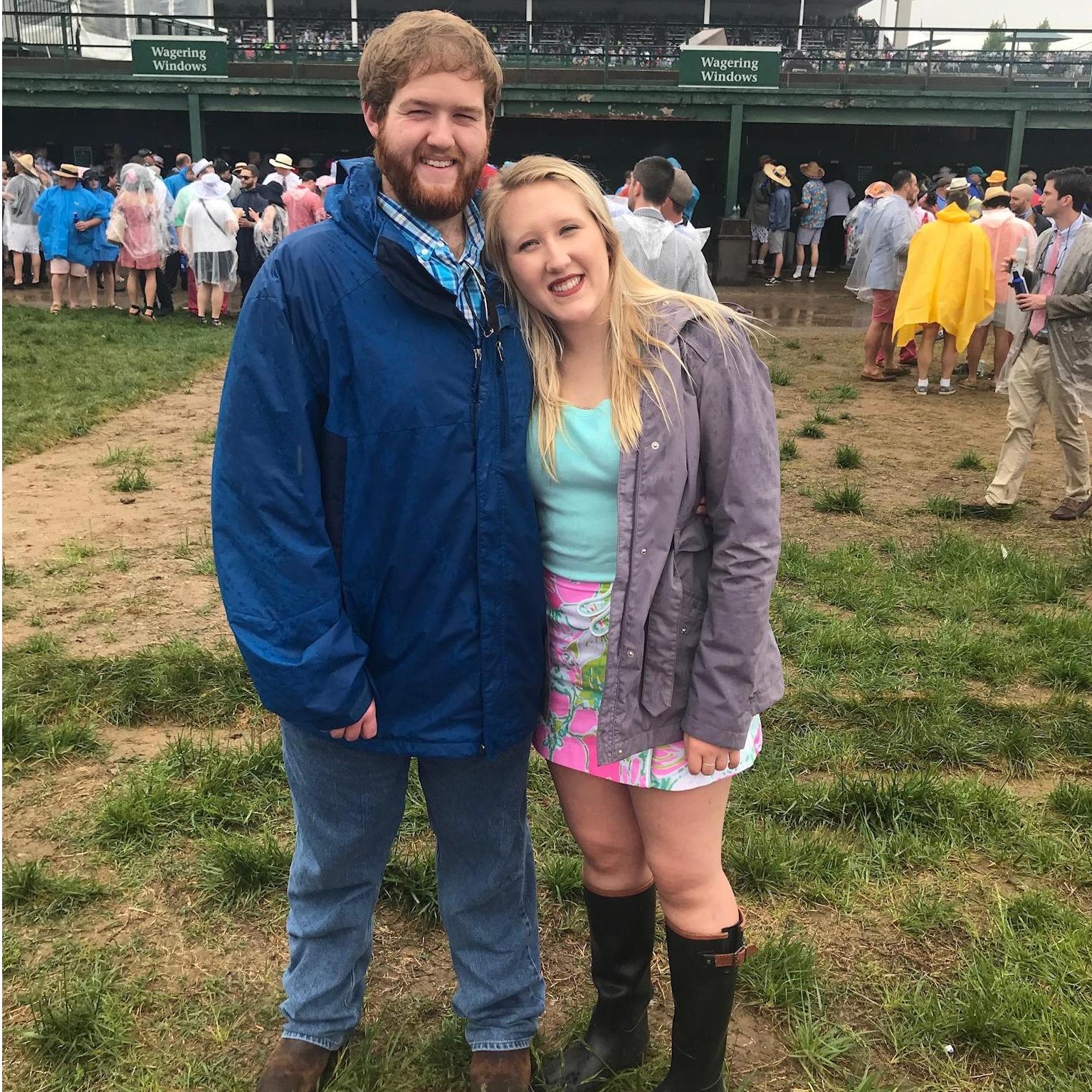 We attended the wettest Derby in history in our rain slickers! That was one for the books.