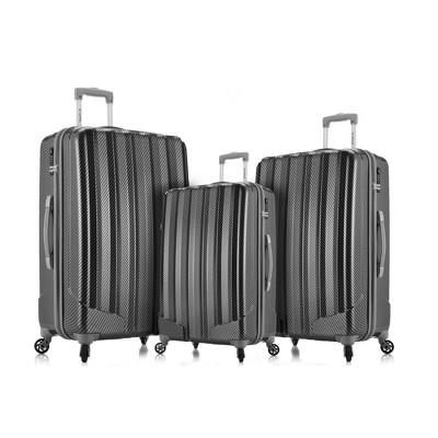 Rockland Barcelona 3pc Hardside Luggage Set - Black