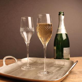 Diamond Champagne Flute, Set of 4