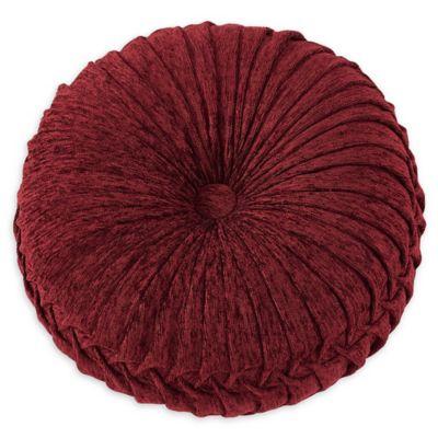 J. Queen New York Taormina 15-Inch Round Throw Pillow in Red