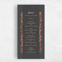 Grey Wedding Menu - Gramercy