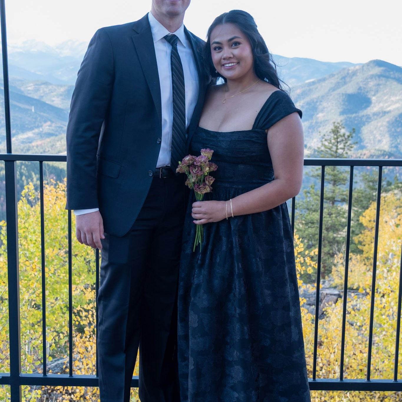 At our friend's, Lauren & Abe's wedding in Colorado, October 2025