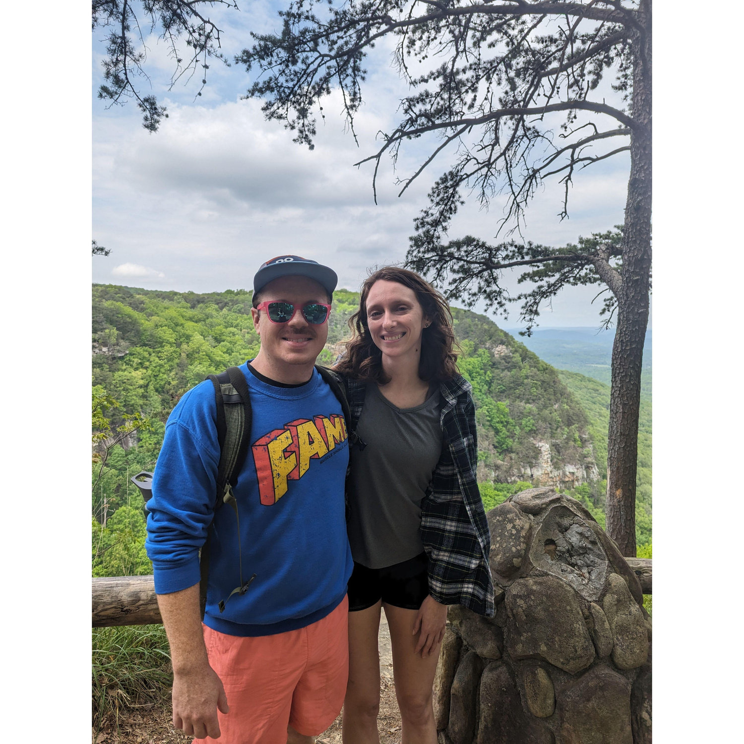 The day we got engaged. Cloudland Canyon