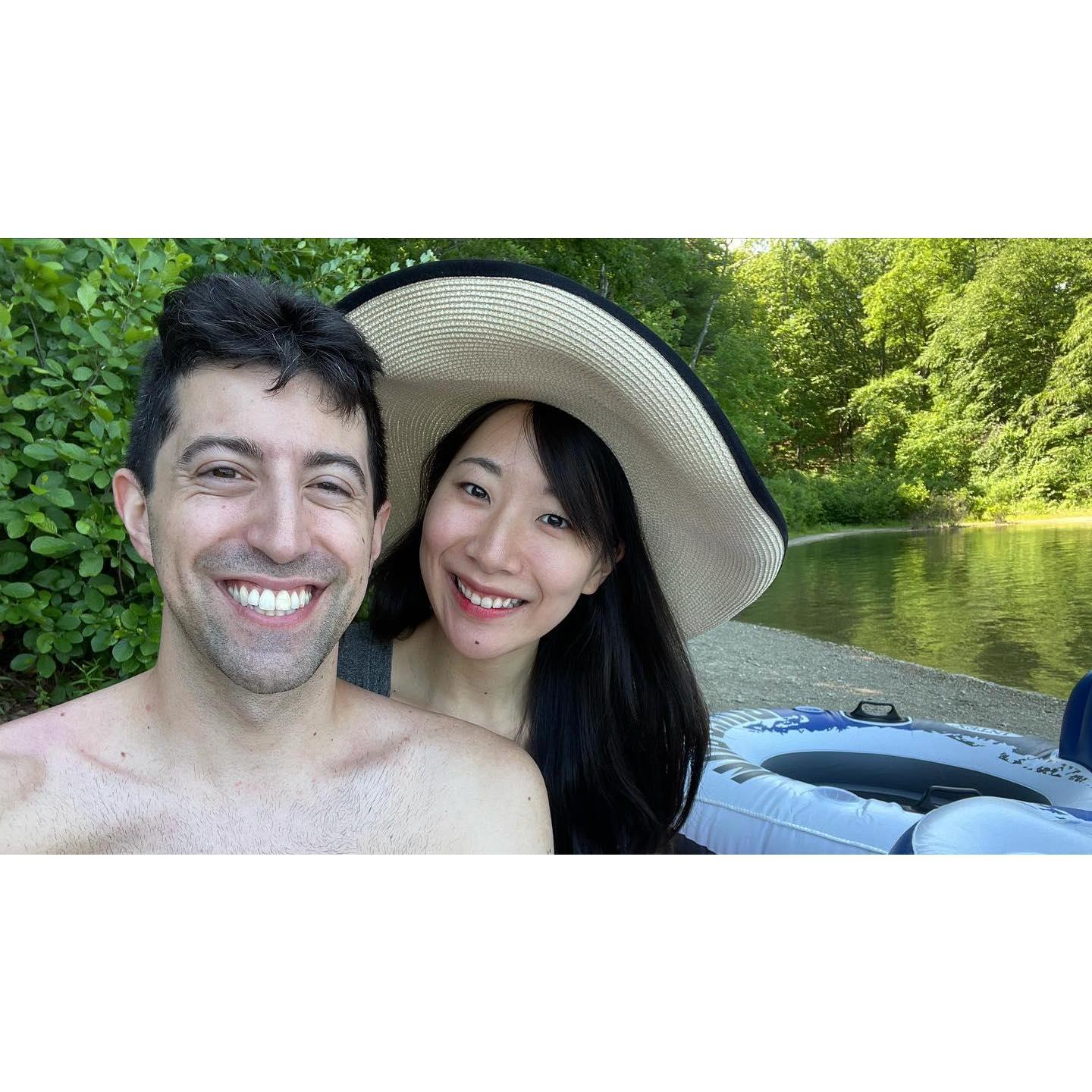 Swimming in Walden Pond
