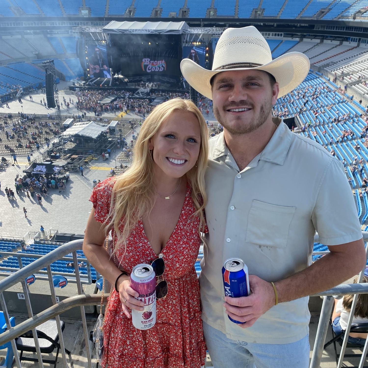 Sydney & Mason in Charlotte, NC to see Luke Combs in concert! July 2023