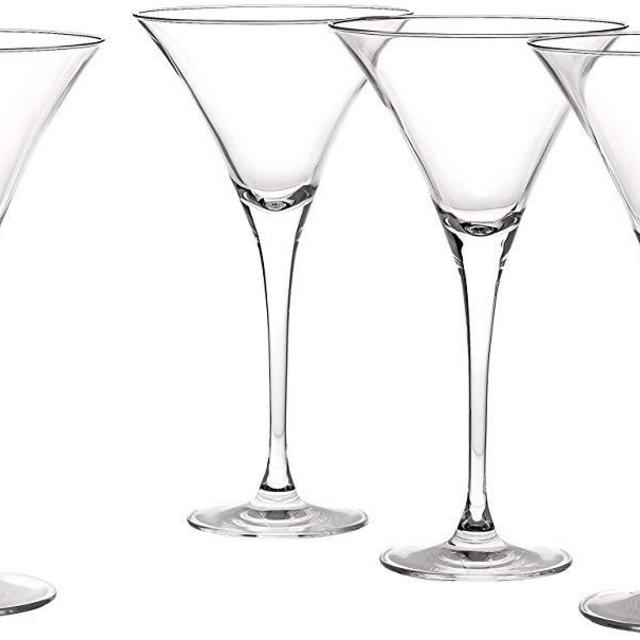 Lenox Tuscany Classics Martini Glasses, Set of 4, Black - 6115711