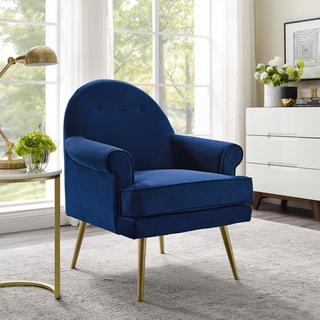 Revive Tufted Button Accent Velvet Armchair