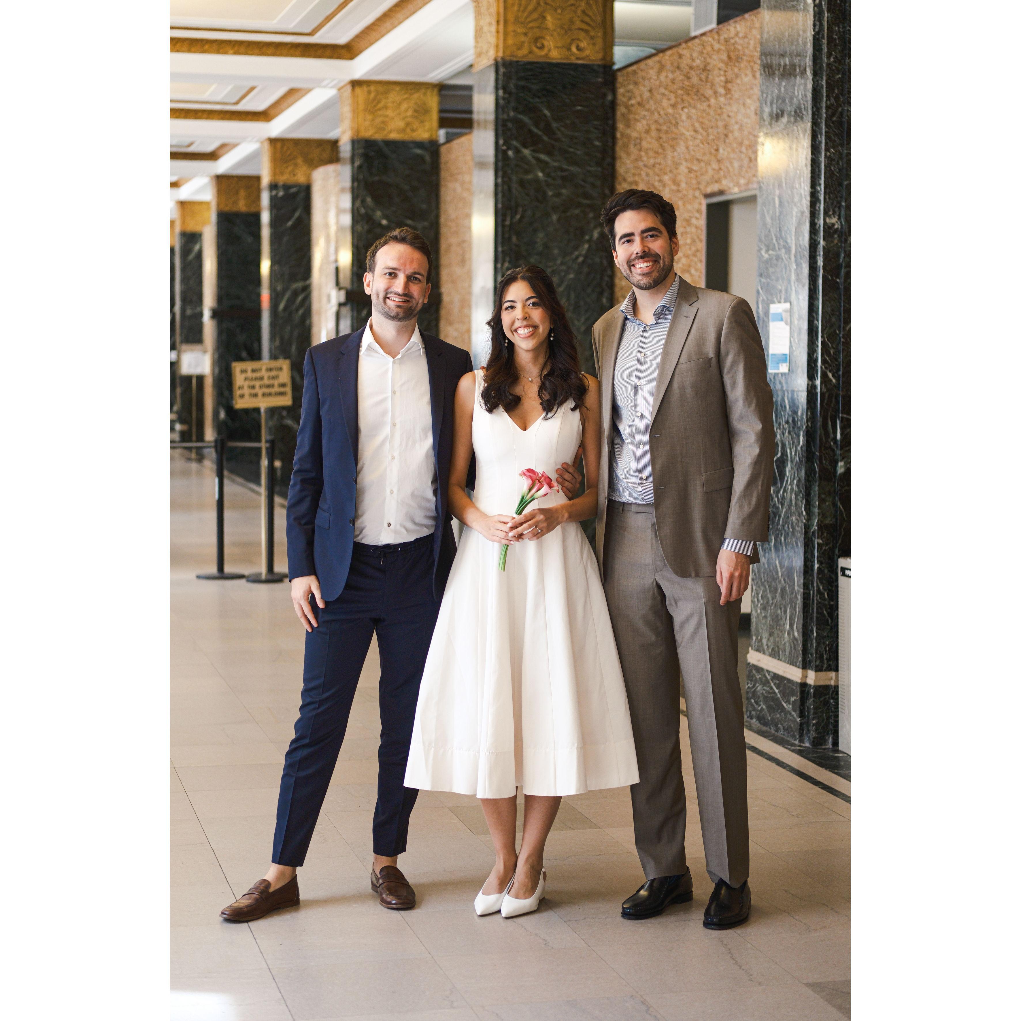 Civil Wedding in NYC with our witness, Victor! {22 August 2025}