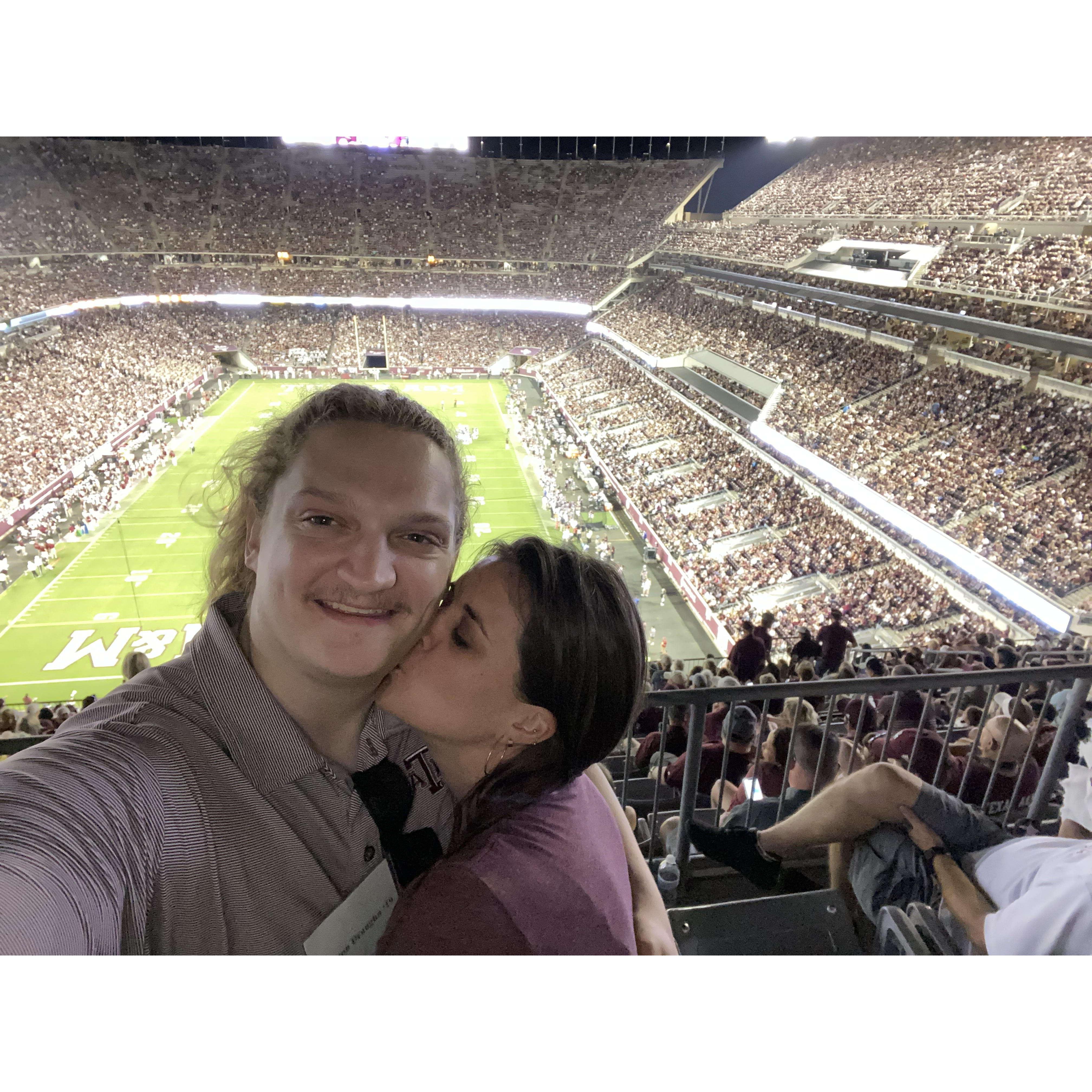 Annie's first Texas A&M Football Game! Gig'em