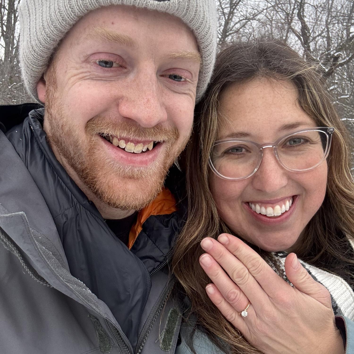 The day she said “yes”!