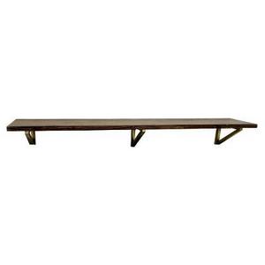 Wall Shelf with Polished Brass Brackets - Large - Threshold™
