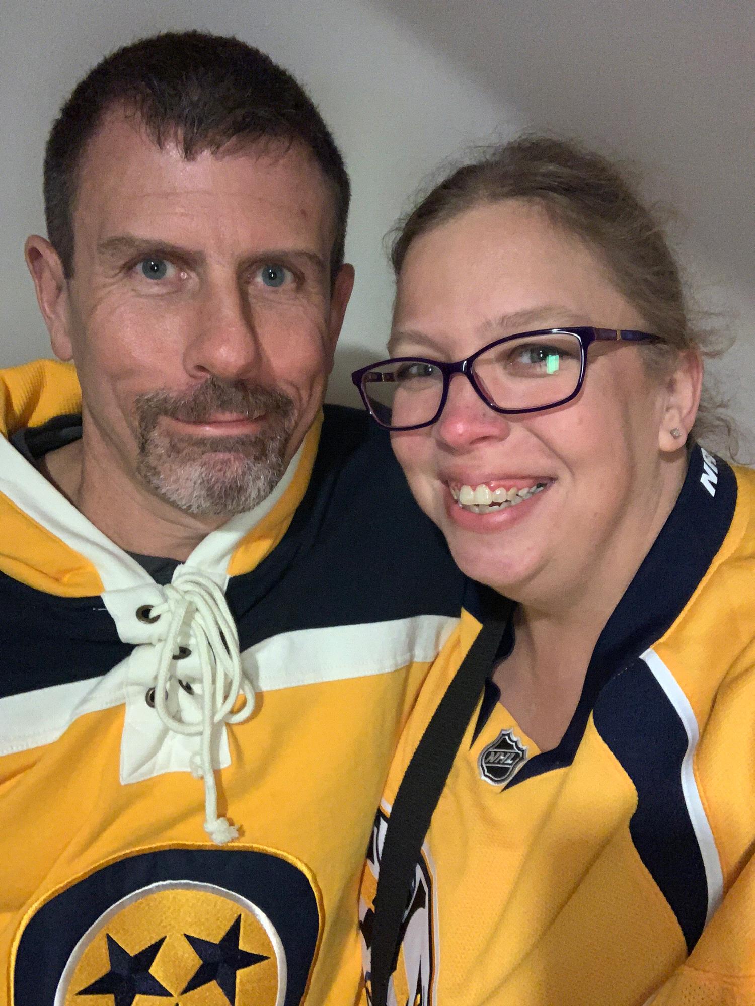 For the love of hockey. Let’s go Preds! 💙💛