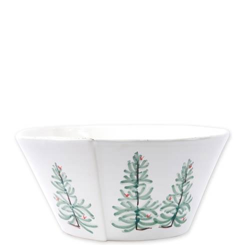 VIETRI Lastra Holiday Large Stacking Serving Bowl
