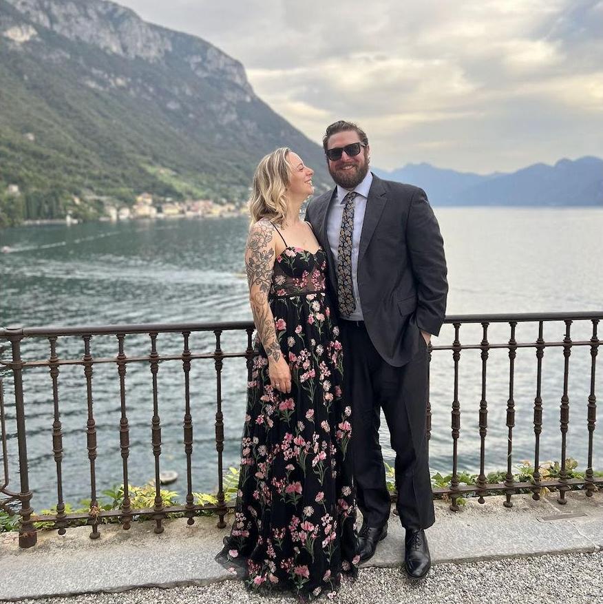 At our freinds' Maddie & Connor's wedding in Lake Como