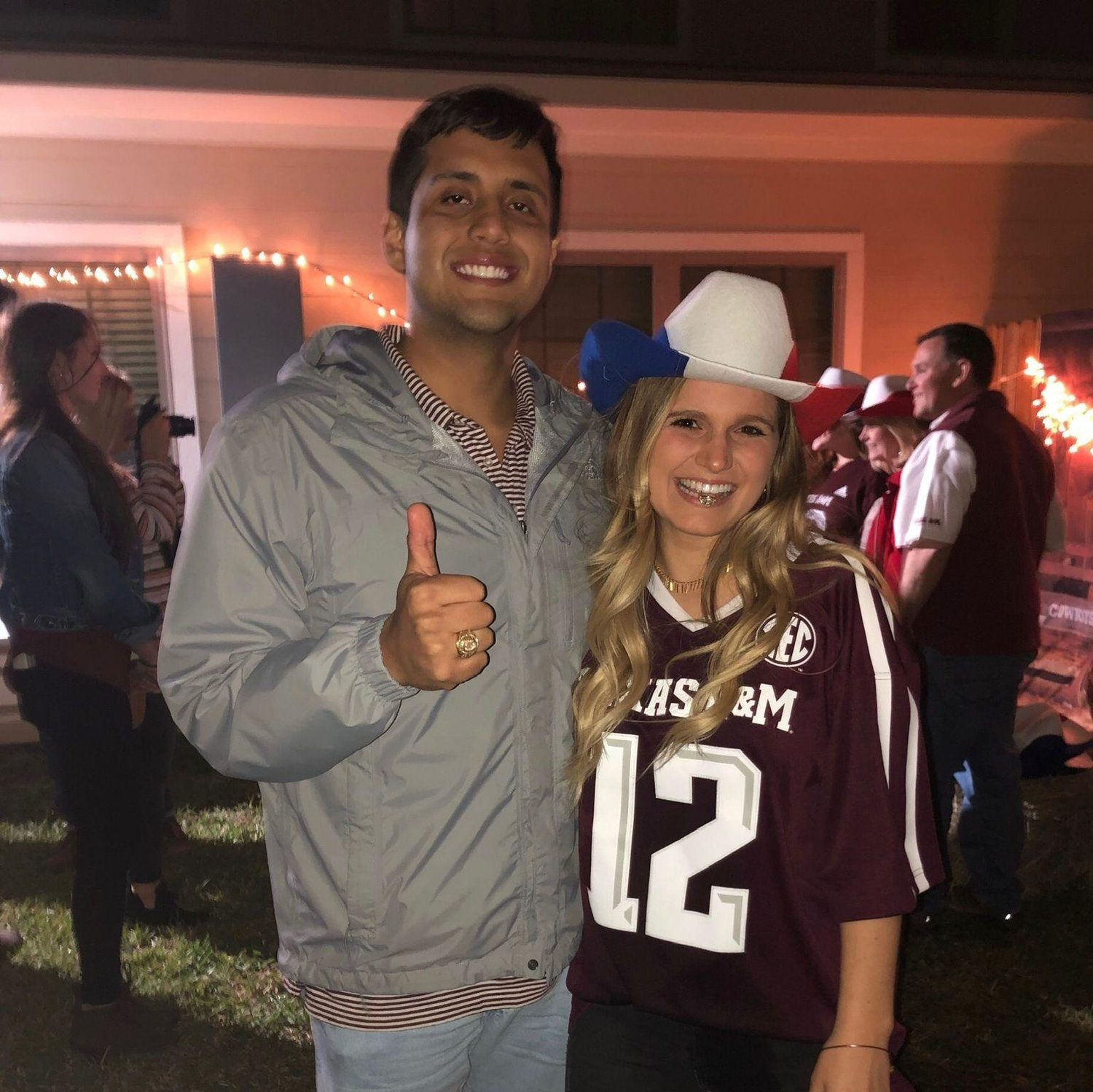 Madelyn's Aggie ring dunk day 2019!