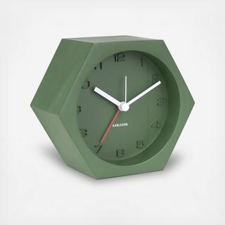Hexagon Concrete Alarm Clock