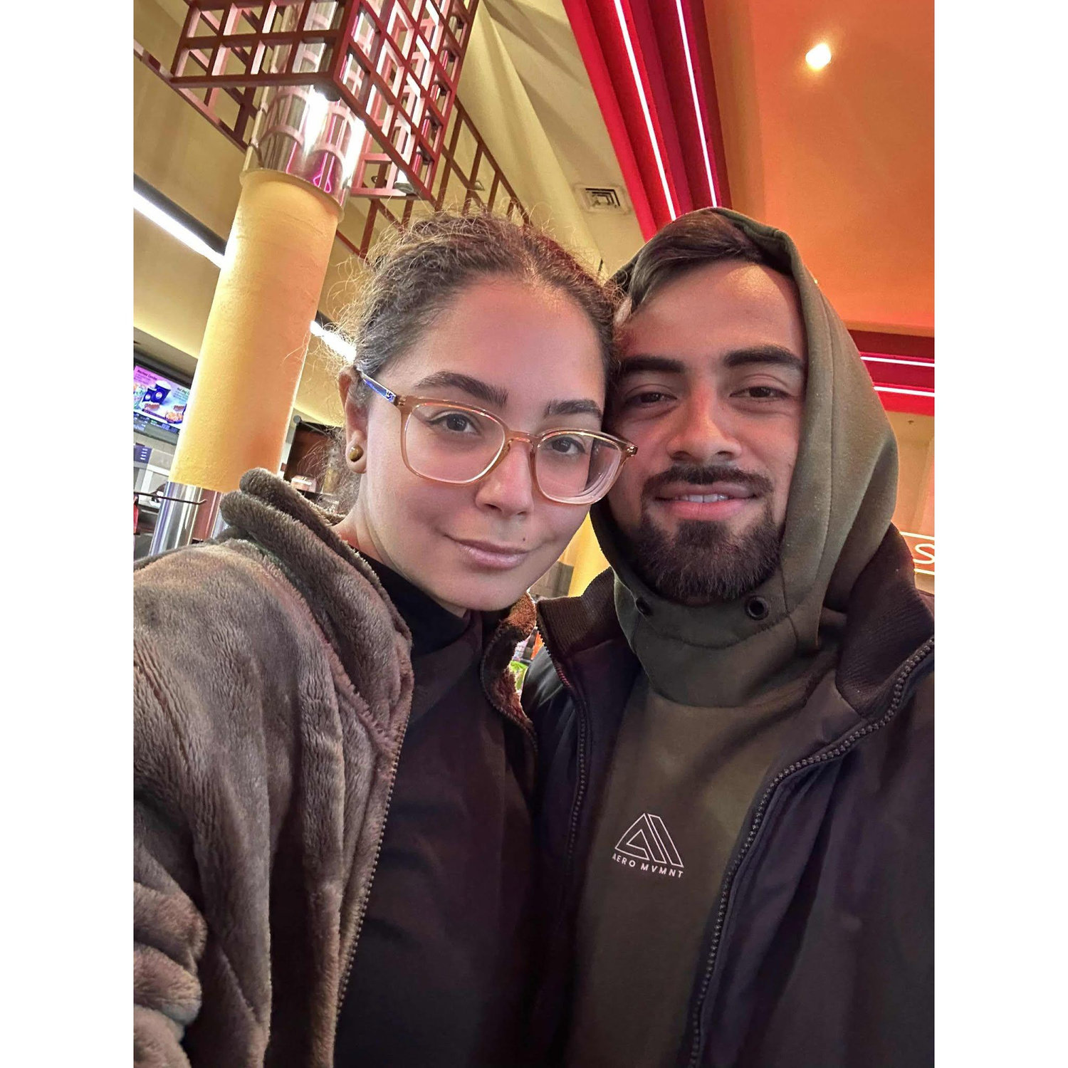 Our first movie theater date.