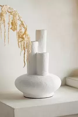 Three Cylinder Ceramic Vase