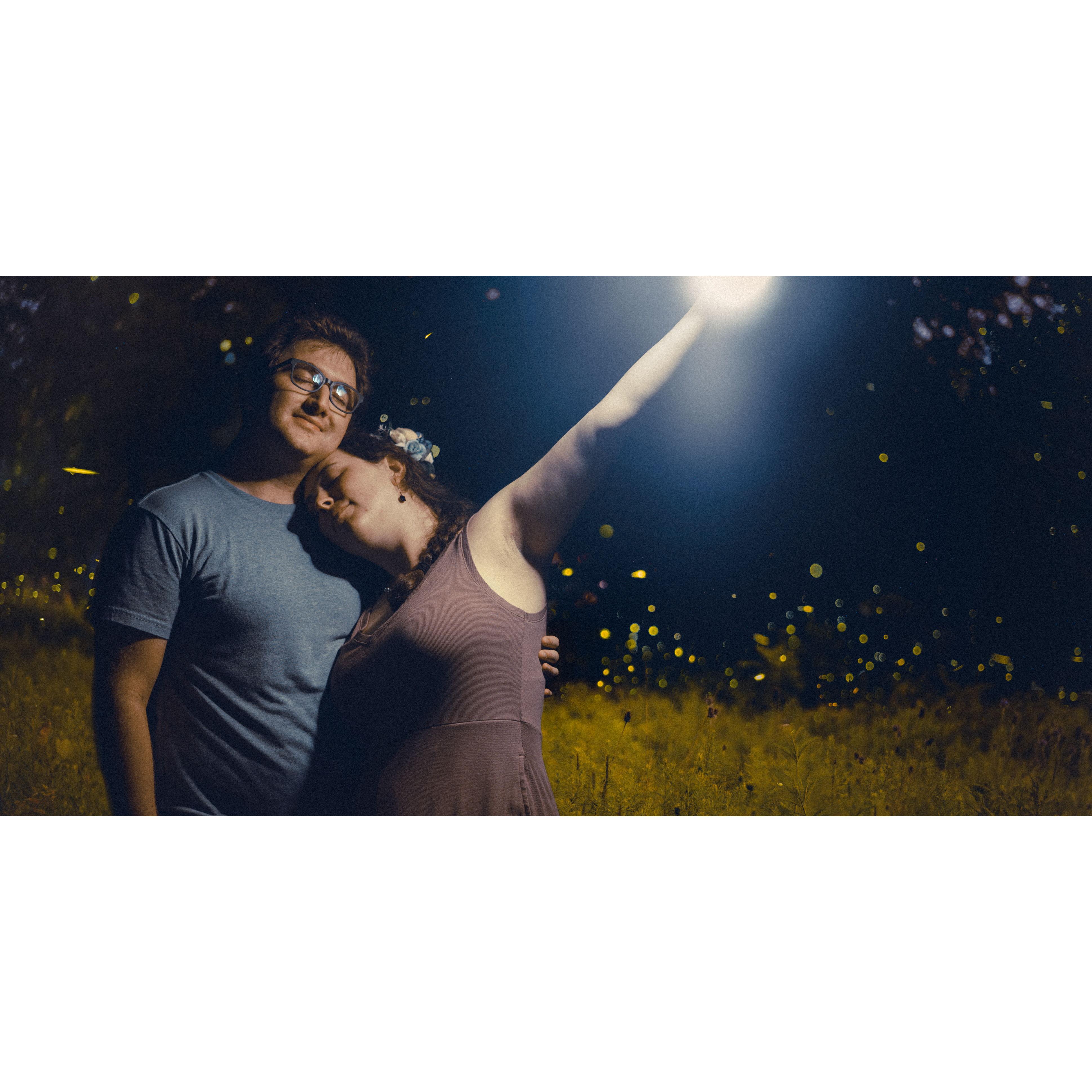 Firefly photoshoot in Tudek Park, State College PA.