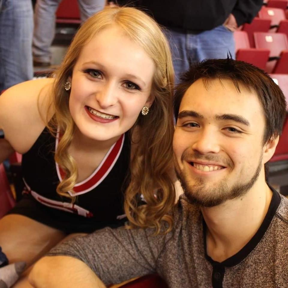 Winter 2015. Mike came to cheer on Amanda during a Redline Express Dance Team performance at ISU