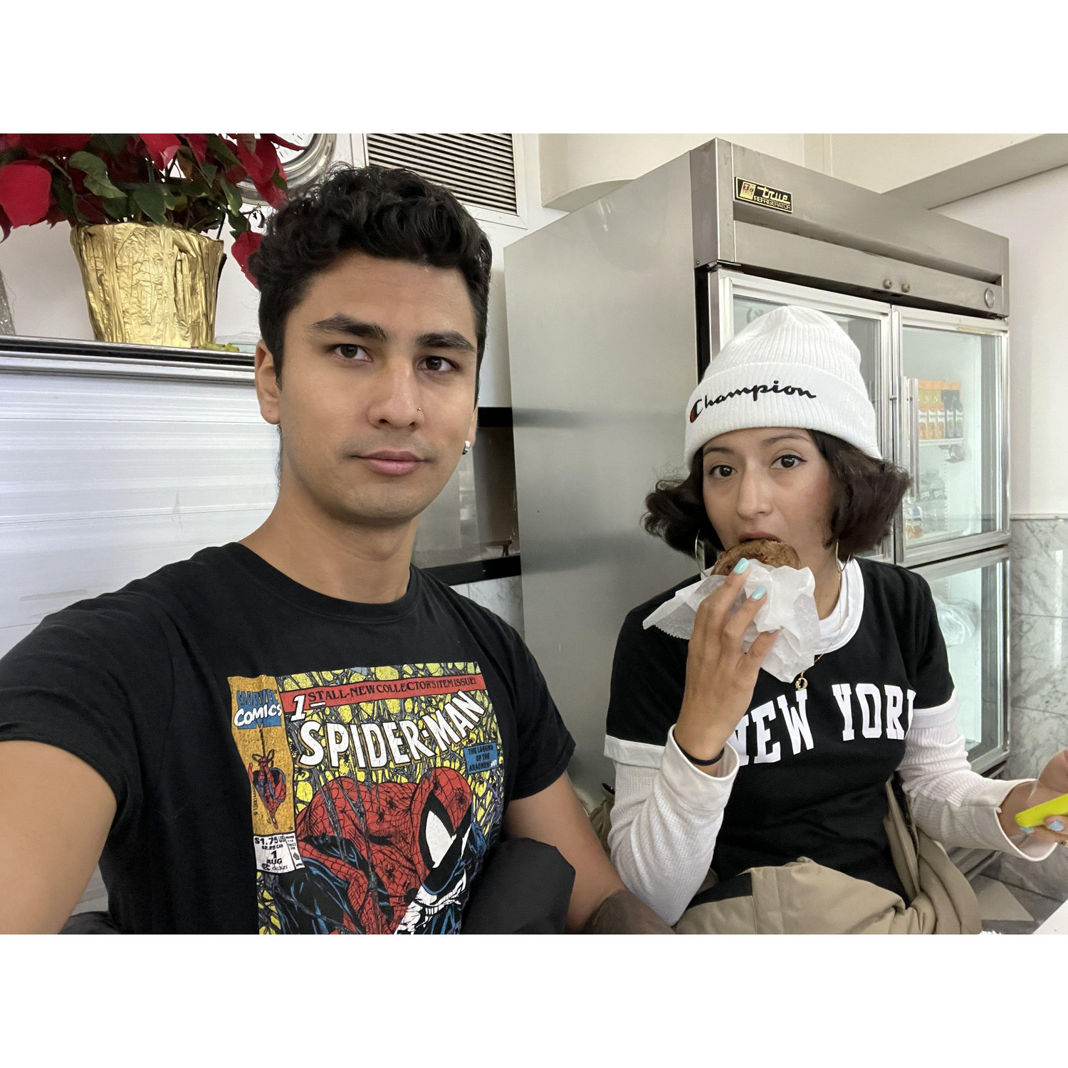'I donut a better valentine' at Peter Pan Donut Shop in Brooklyn, New York -January 2023