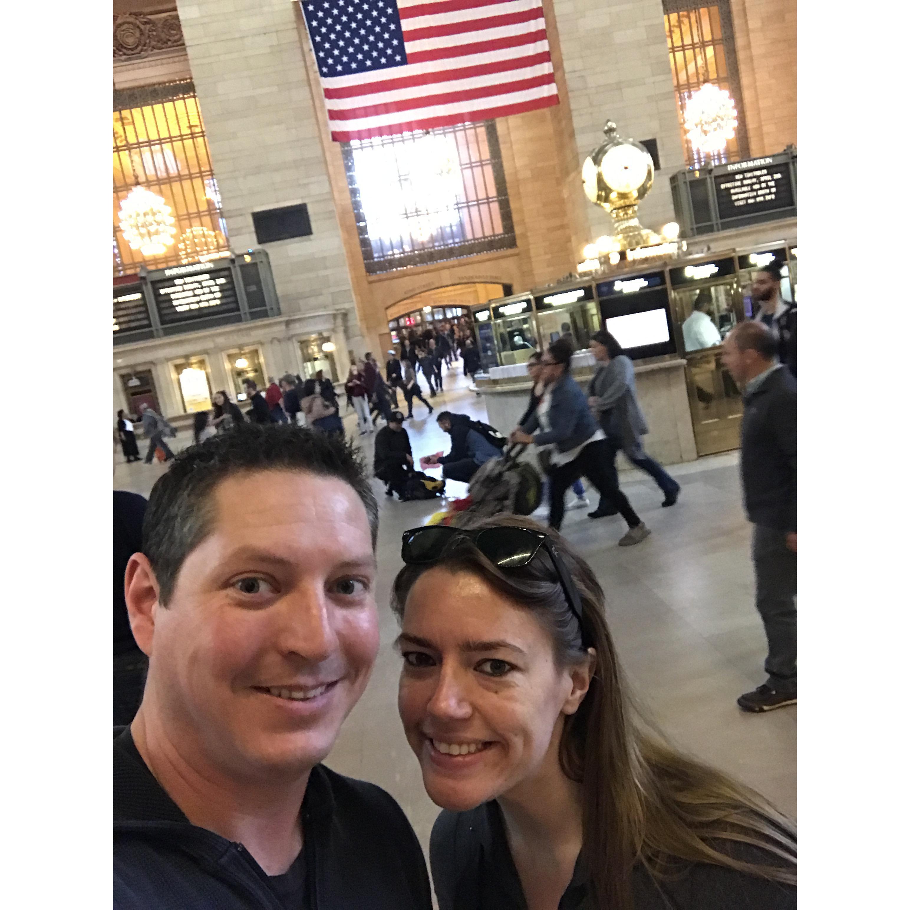 Our first trip to NYC - grand central station