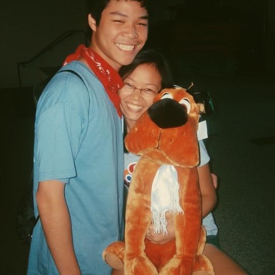 Our first photo together