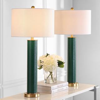 Ollie Faux Alligator Table Lamp, Set of 2