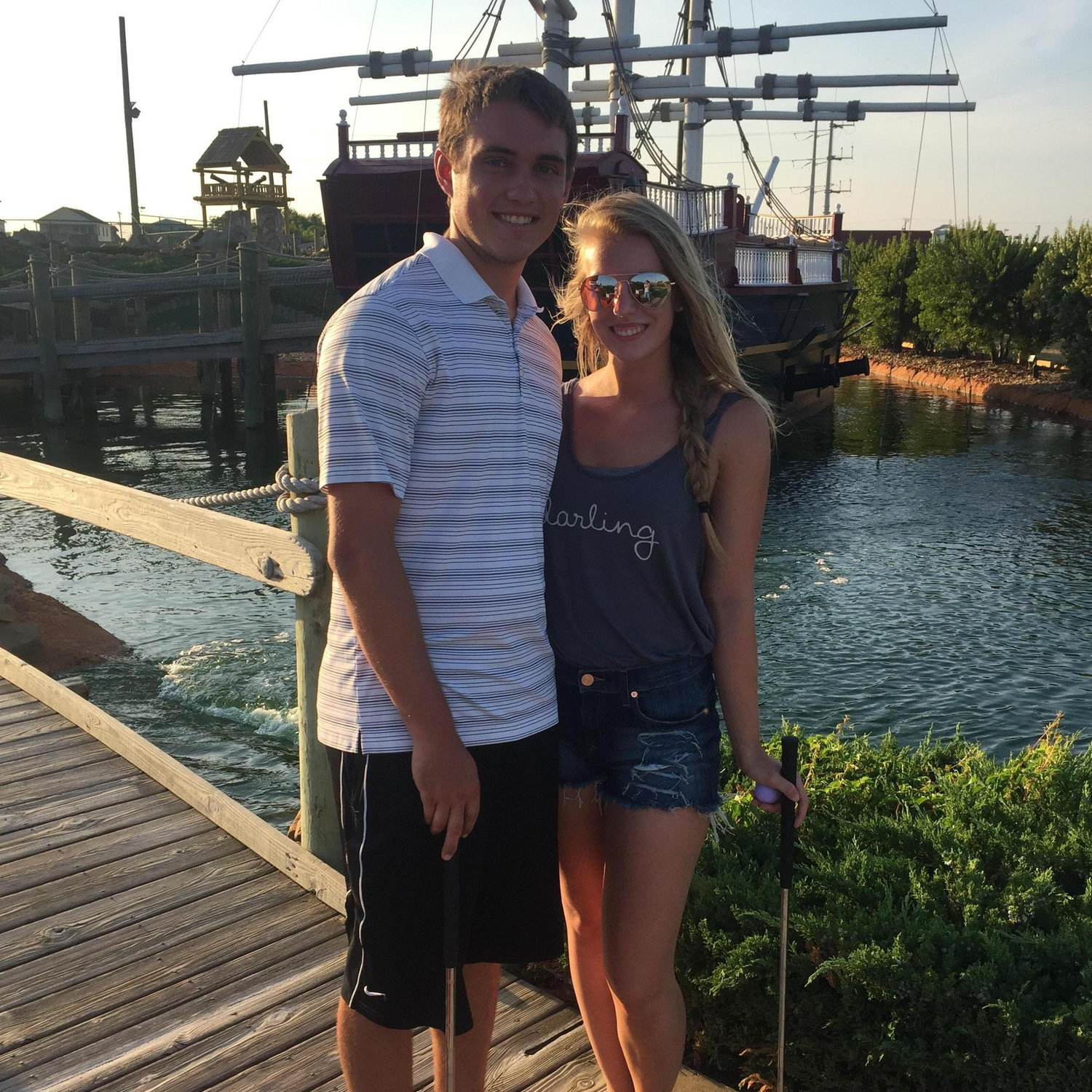 Mini golf in the Outer Banks 2015. "Raise the Jolly Roger!"