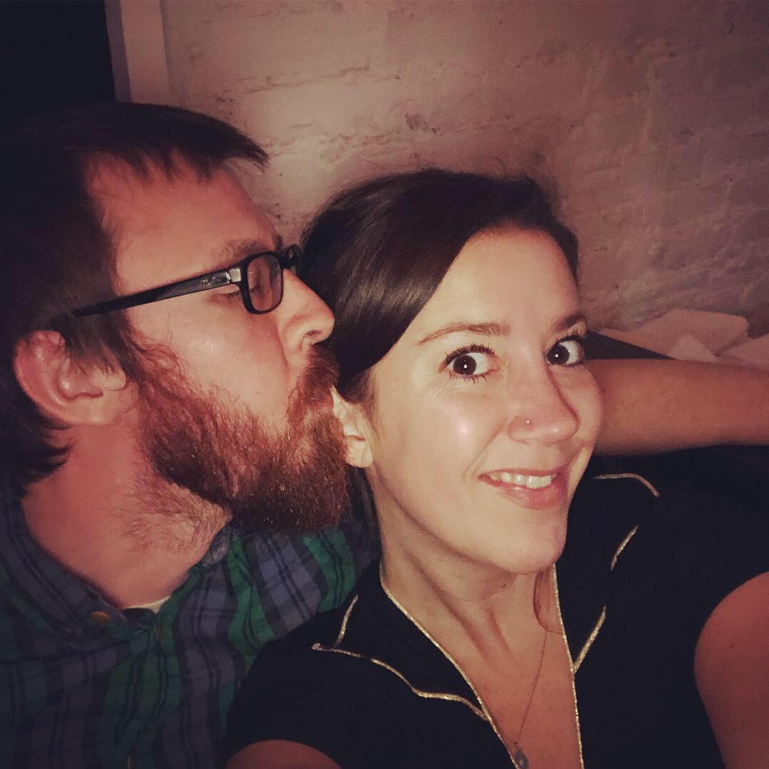 Forced kissing selfie