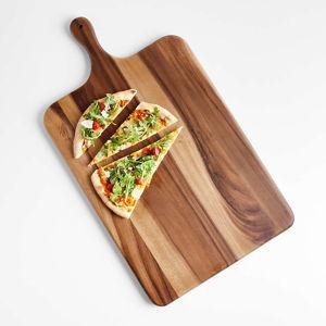 Tondo Acacia Rectangle Serving Board + Reviews | Crate & Barrel