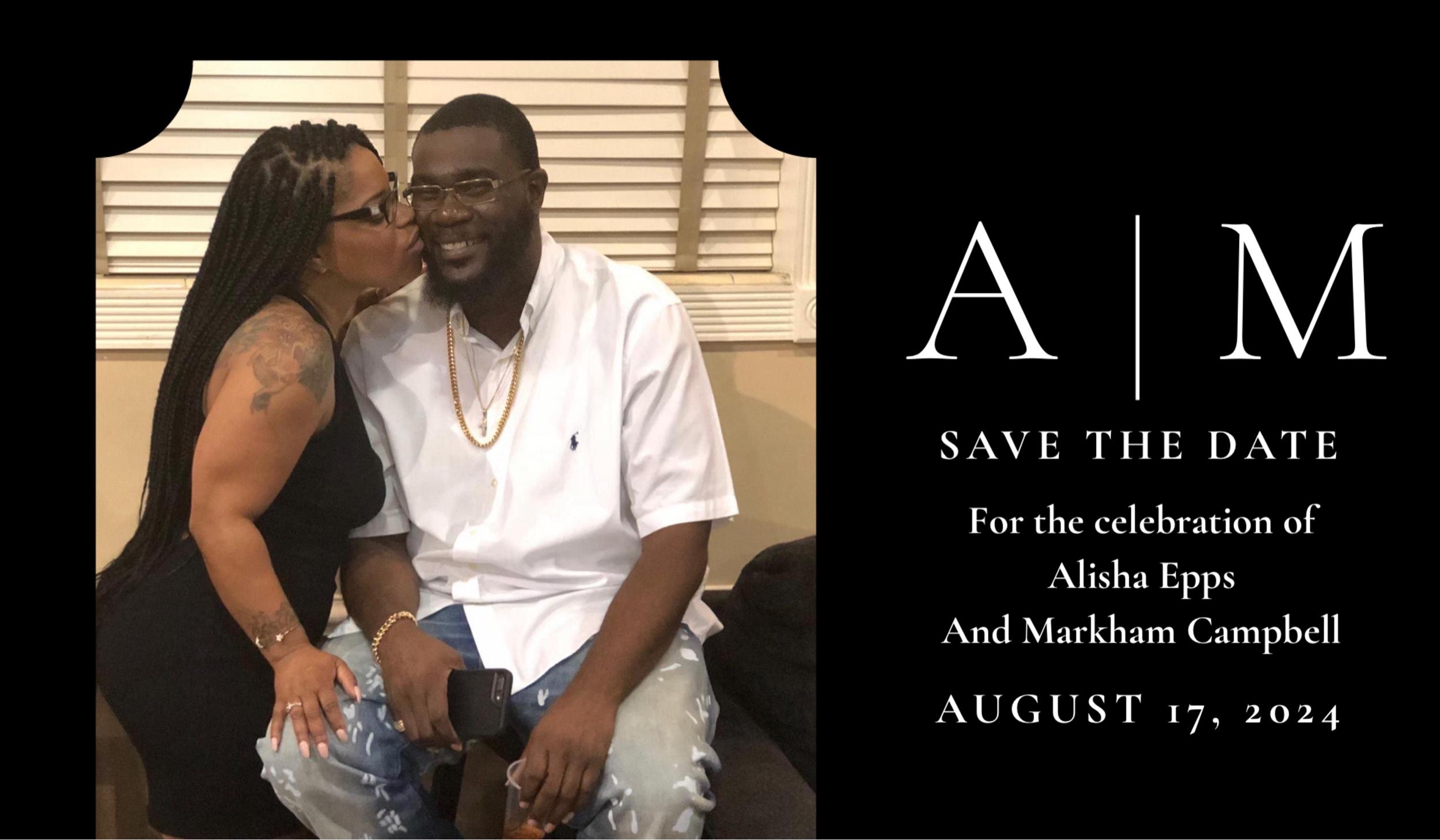 The Wedding Website of Alisha Epps and Markham Campbell