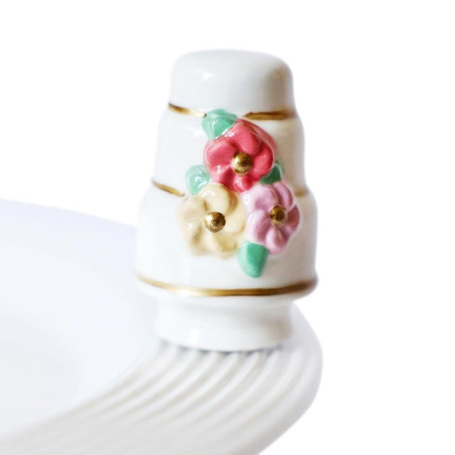 Nora Fleming Slice of Forever (Wedding Cake) A448- Hand-Painted Ceramic Decor - Minis for The Home and Office