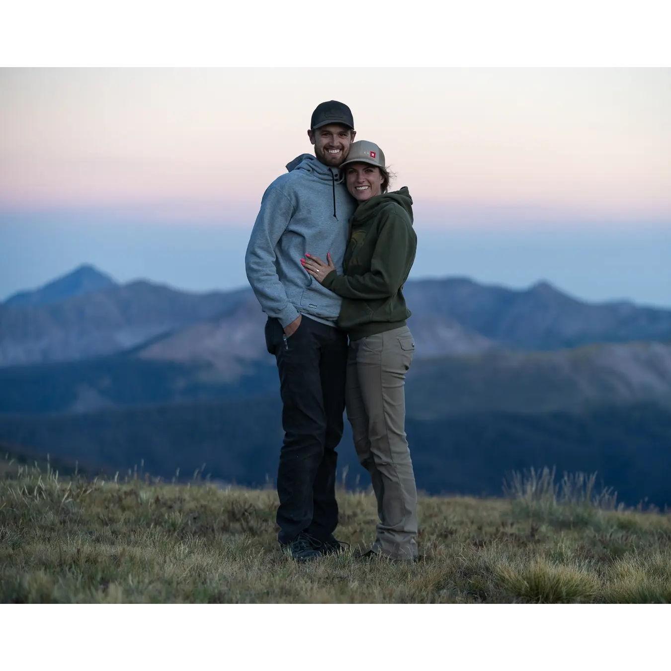 The day we got engaged on Stoney Pass