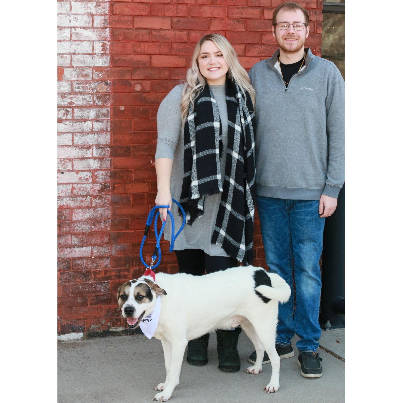 One of our fav engagement pictures with our Jax.