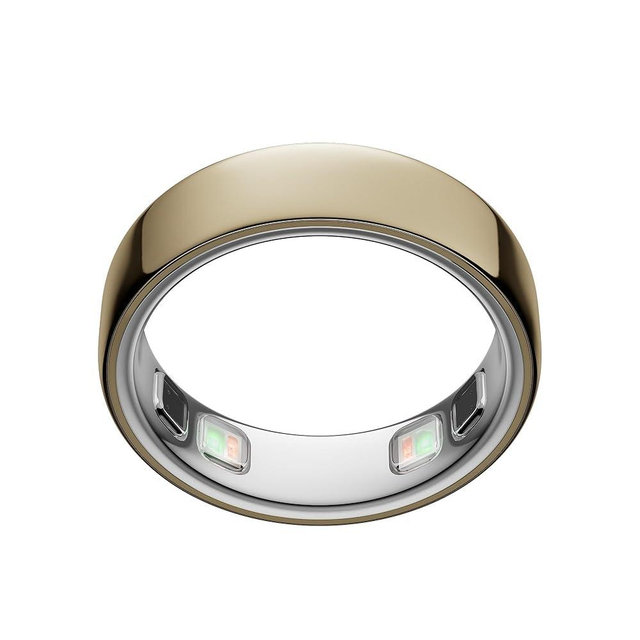 Oura Ring 5 - Gold - Size 7 - World’s Smallest Smart Ring - Sleep, Activity, Women’s Health, AI Advisor, 1 Week of Battery Life, Size Before You Buy, Android & iOS Compatible