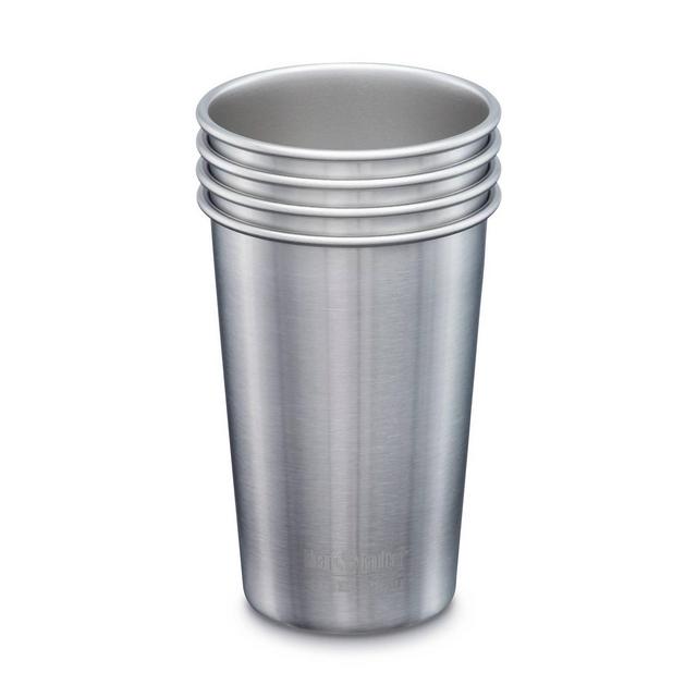 Klean Kanteen 16oz Stainless Steel Pint 4pk - Silver